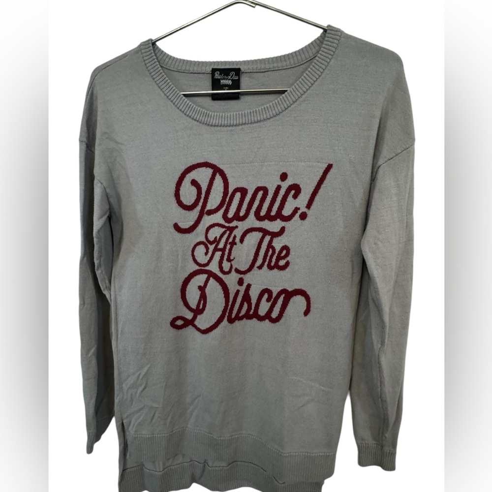 Retro Panic At The Disco Manhead Women’s M Rock Tour Sweater MINTY RARE